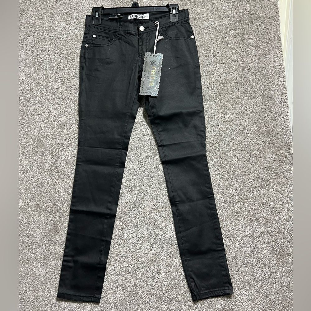 Crunch Jeans Woman’s Black Skinny Leg Pants Size 5/6 New with tags